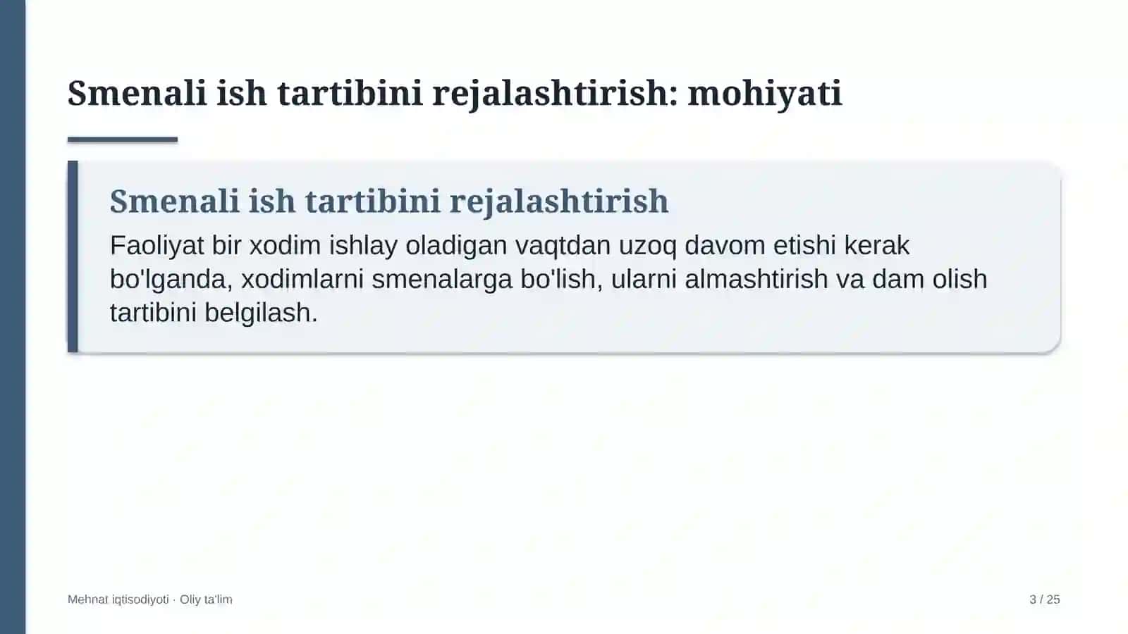 doktoranturada smenali ish tartibini rejalashtirish 4441 3