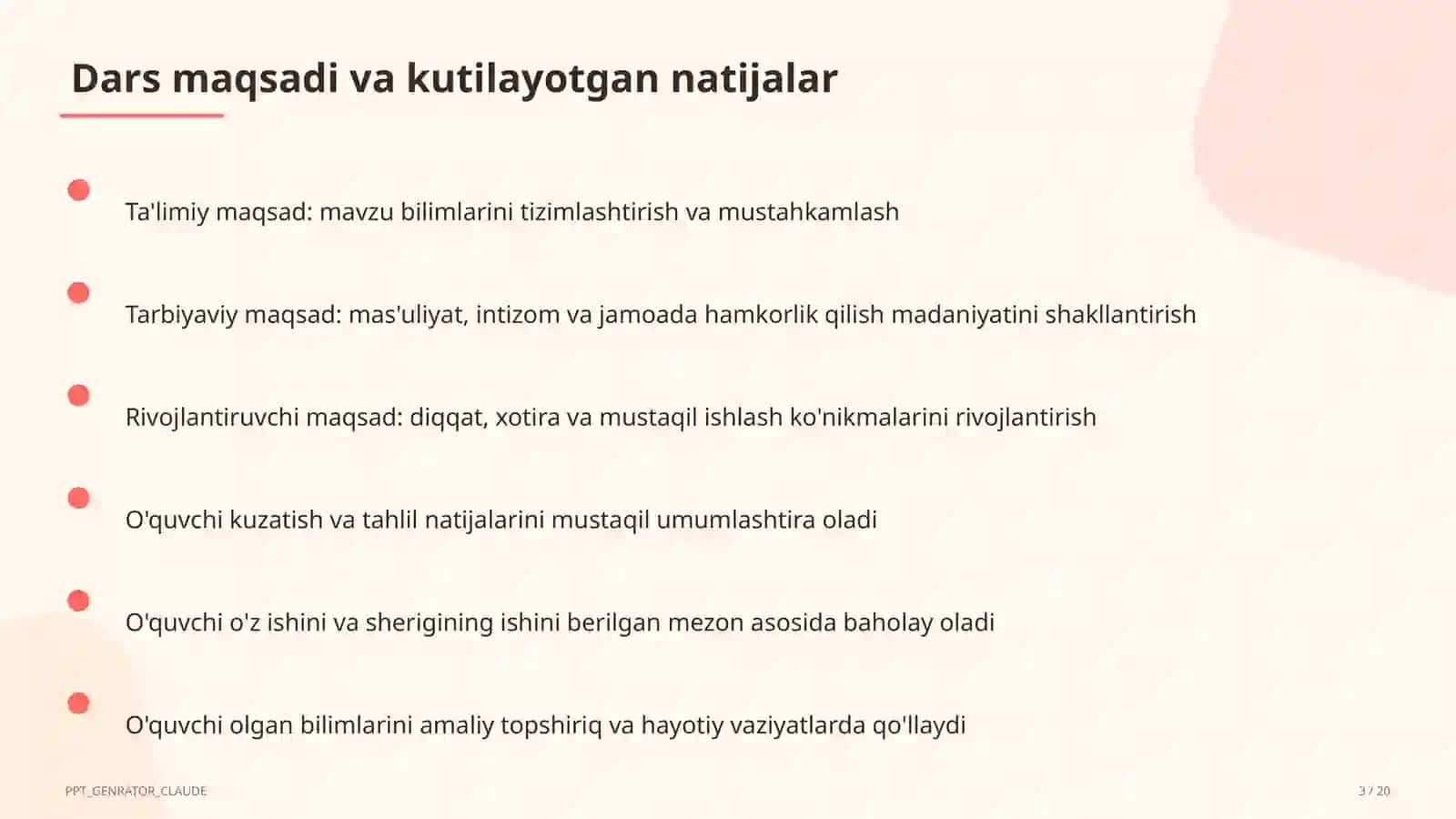 Sinf soati va tarbiyaviy tadbirlar 3
