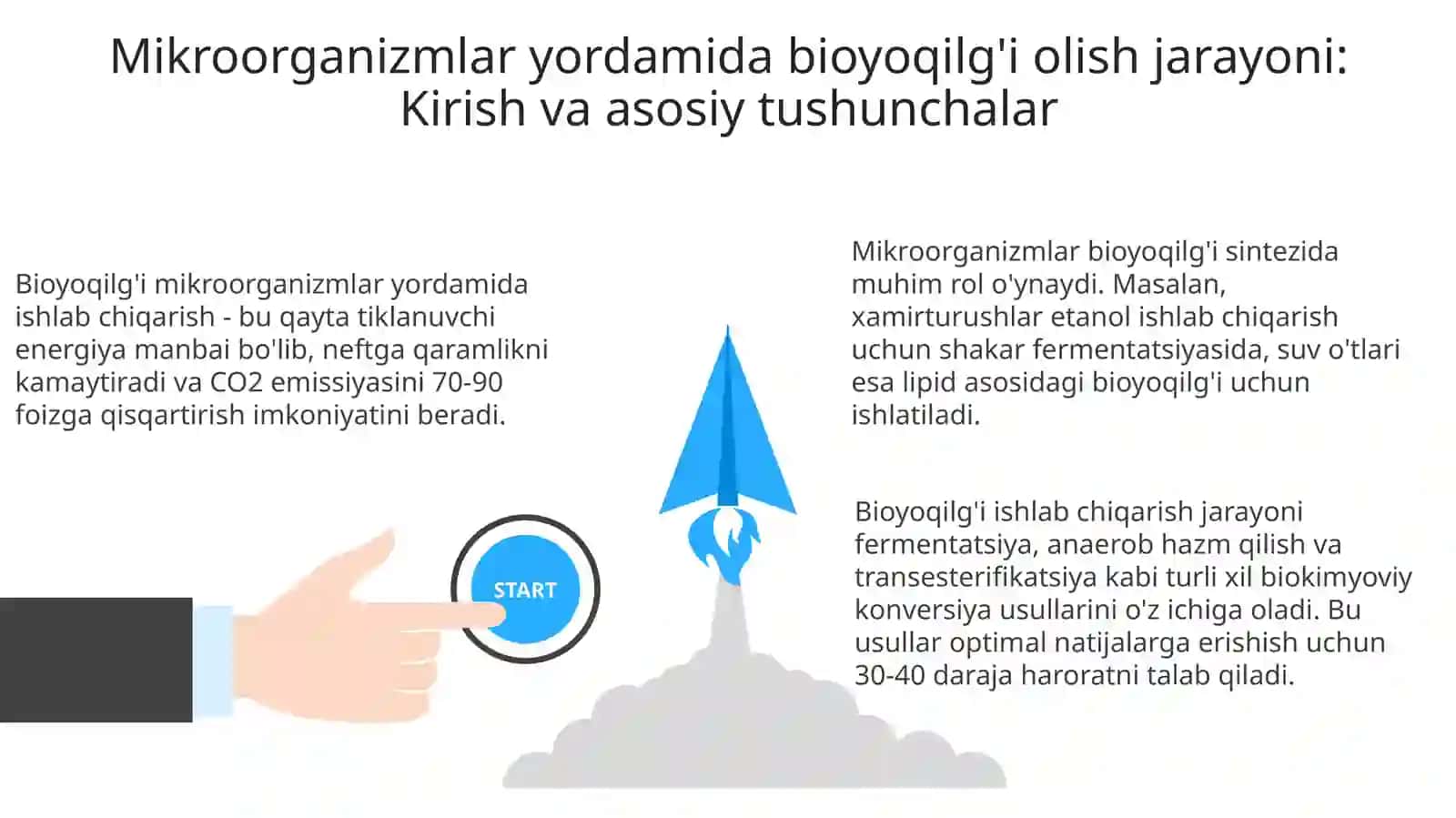 Mikroorganizimlar yordamida bioyoqilg'i olish jarayoni 3