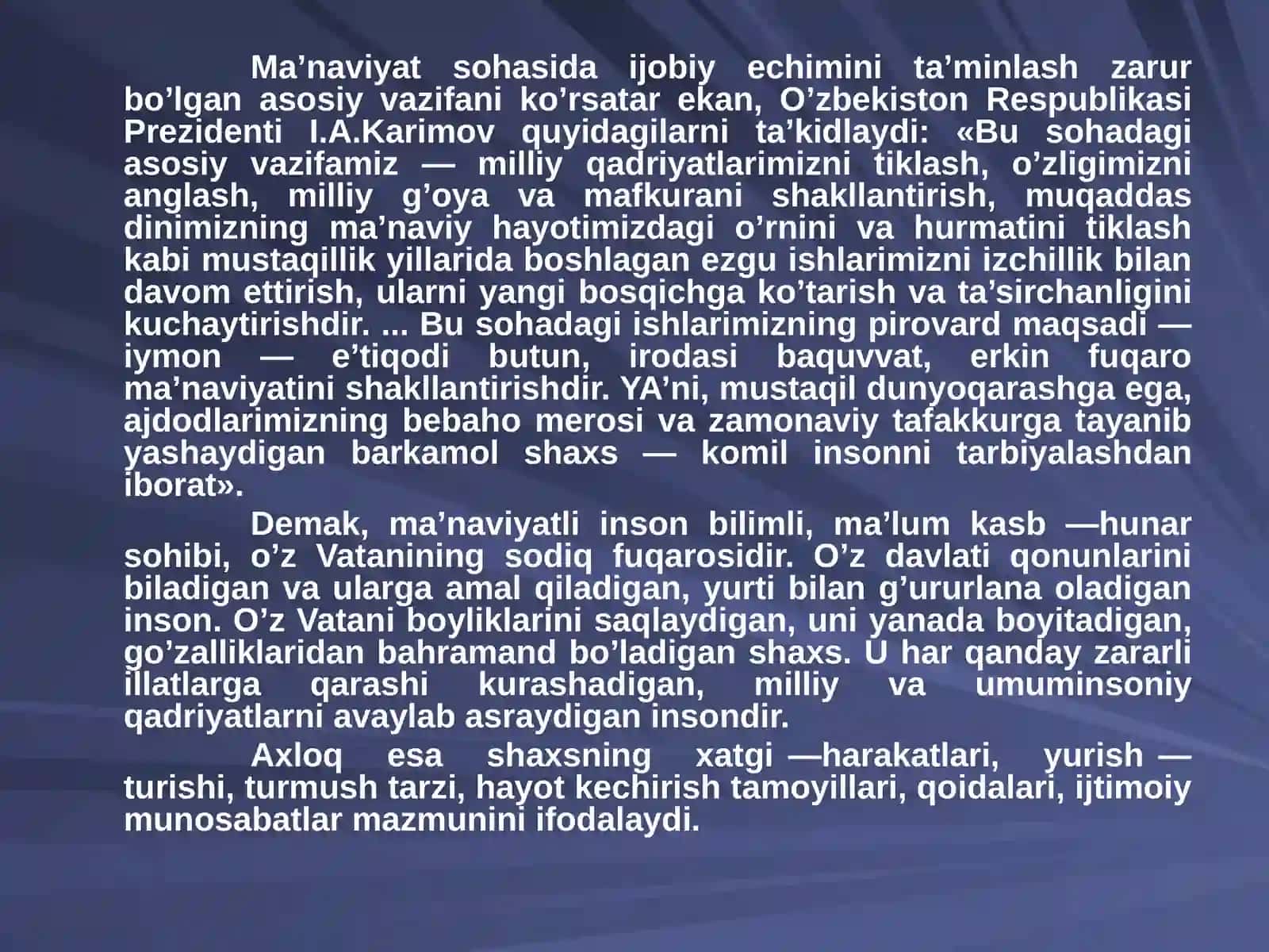 Manaviy-axloqiy tarbiya 3