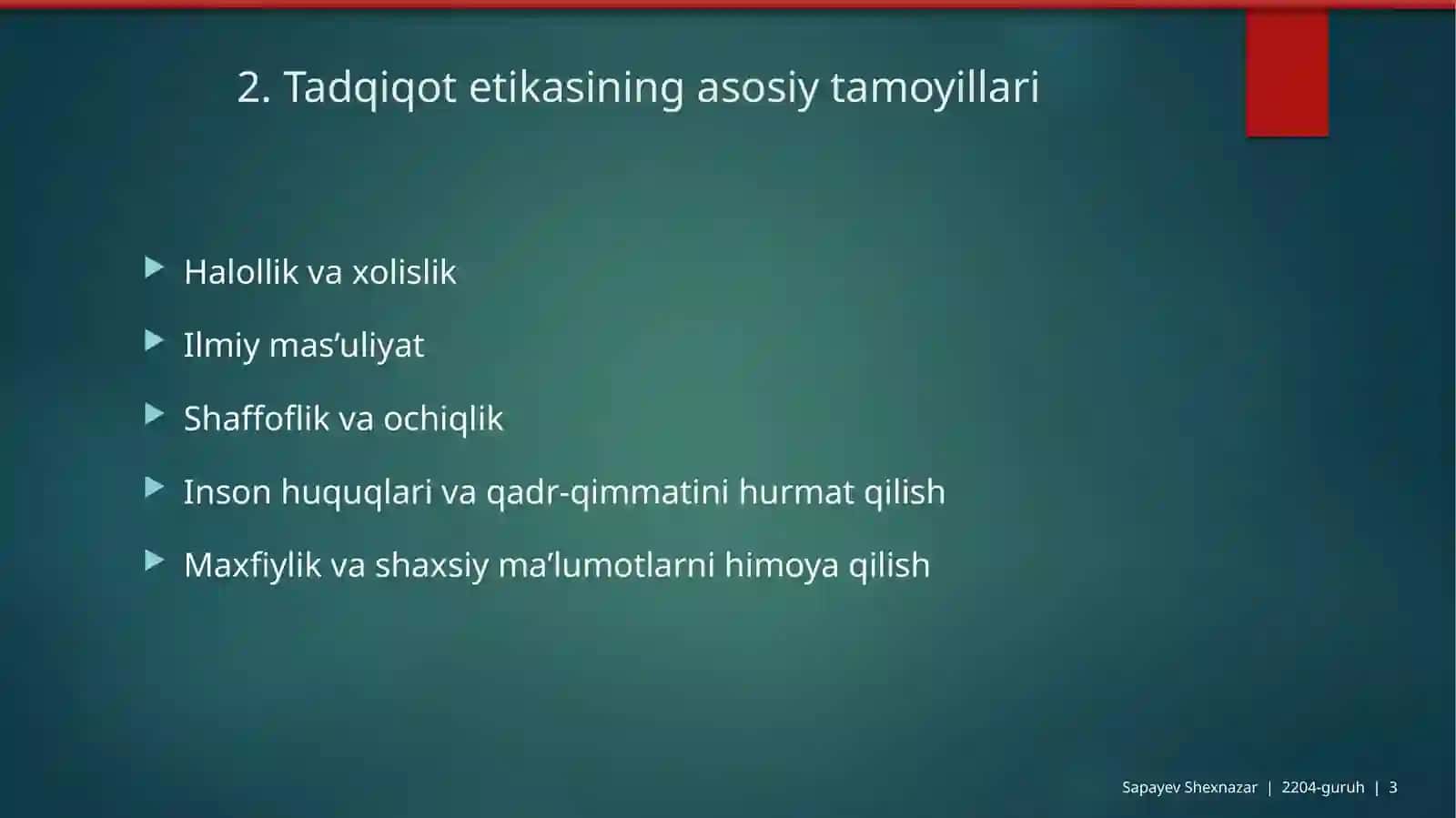 Tadqiqot Etikasi 3