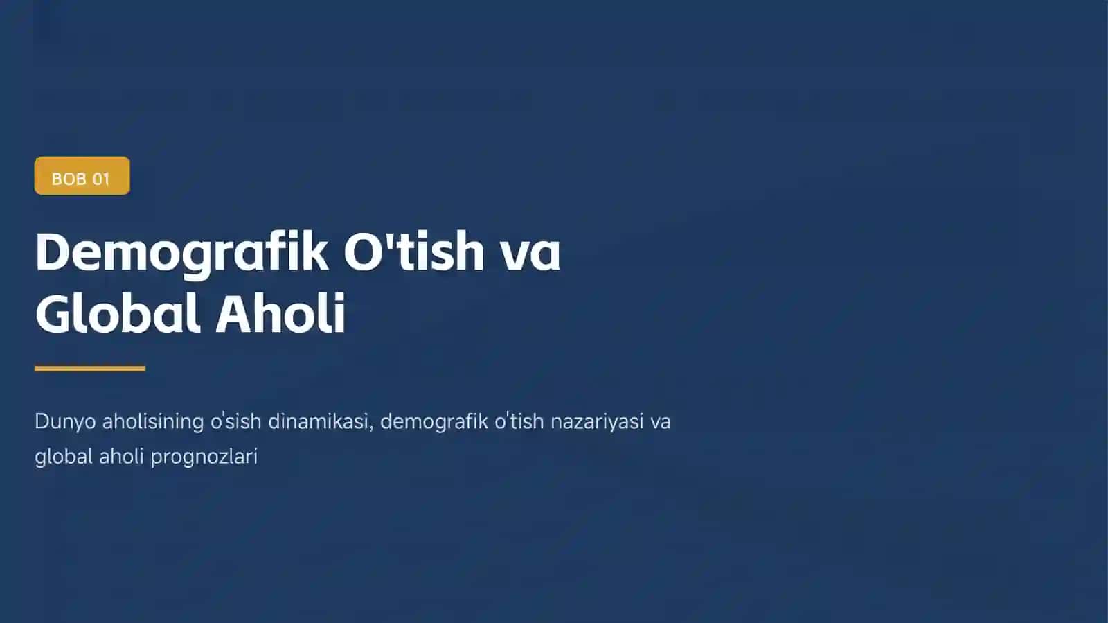 2025 YIL Dunyodagi Demografik Muammolar Global Tahlil va Kelajak Istiqbollari 3
