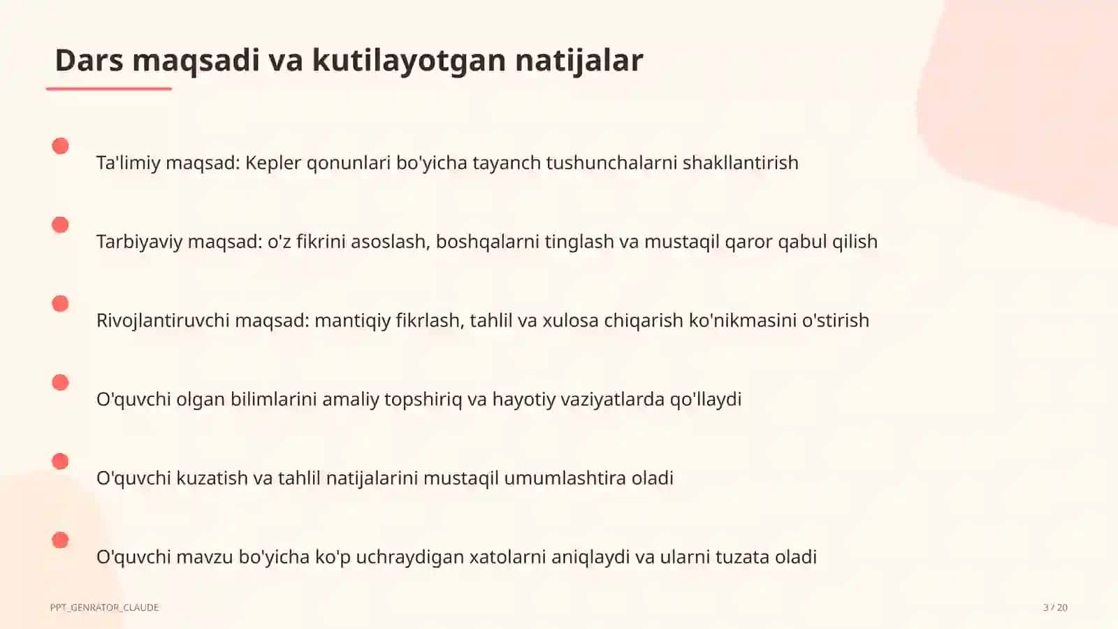 Kepler qonunlari (10-sinf) 3