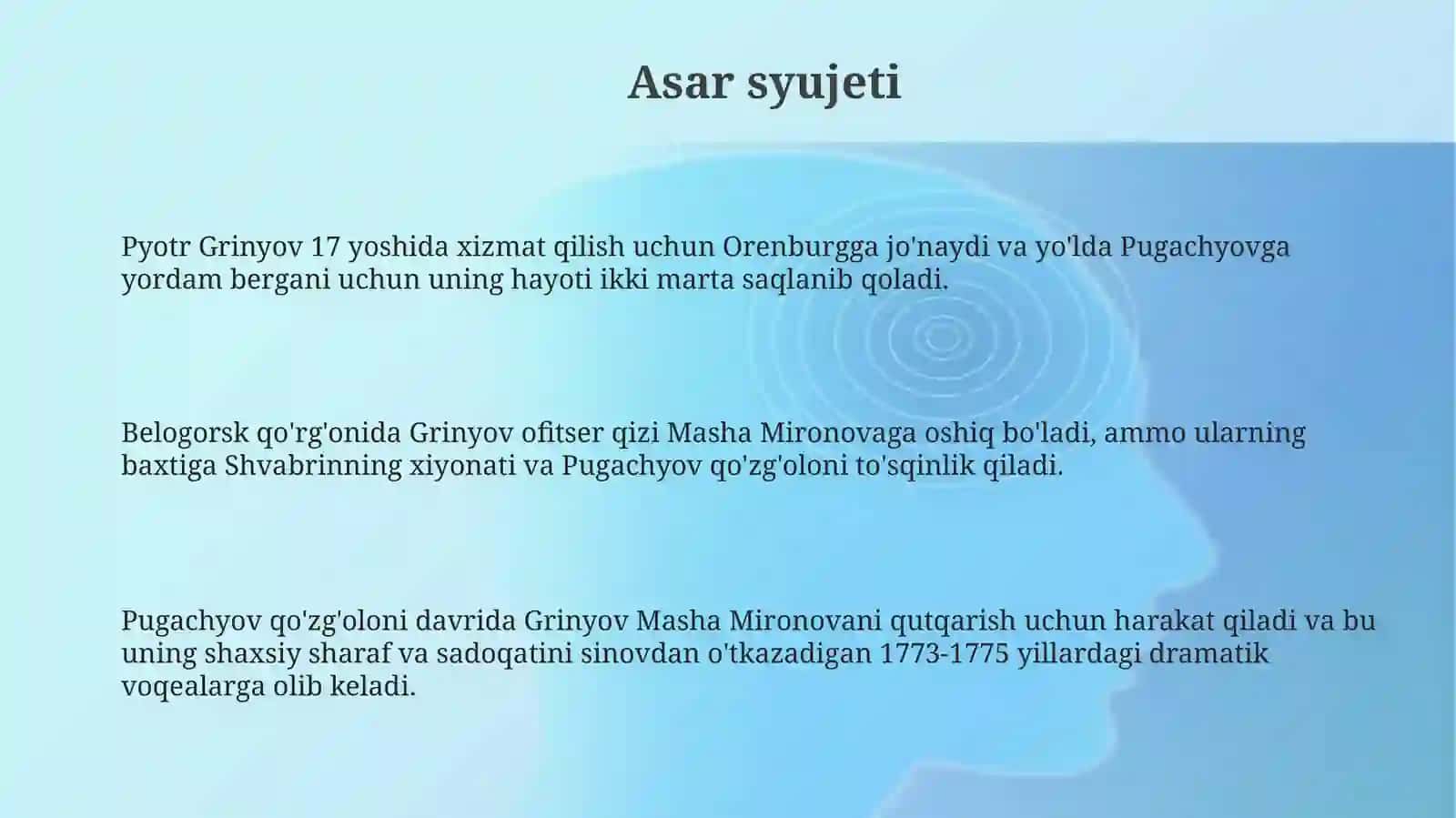 Aleksandr Sergeyevich Pushkinning Kapitan qizasari 3