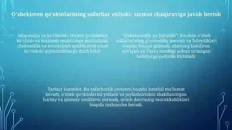 Ikkinchi Jahon Urushi Yilarida Uzbekistonlik Jangchilarning Kursatgan Qahramonliklari 3