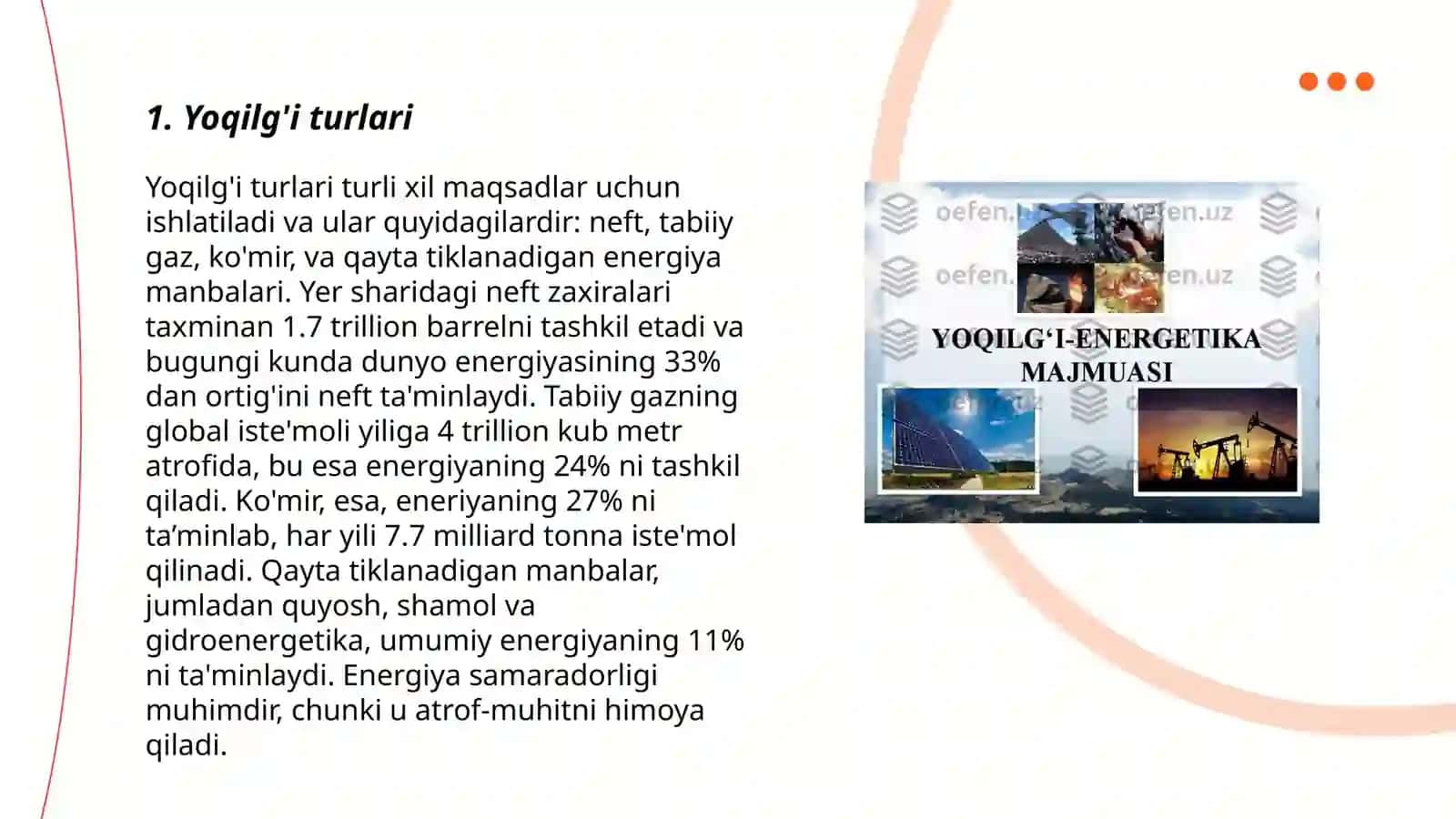 Yoqilgʻi energetika 3
