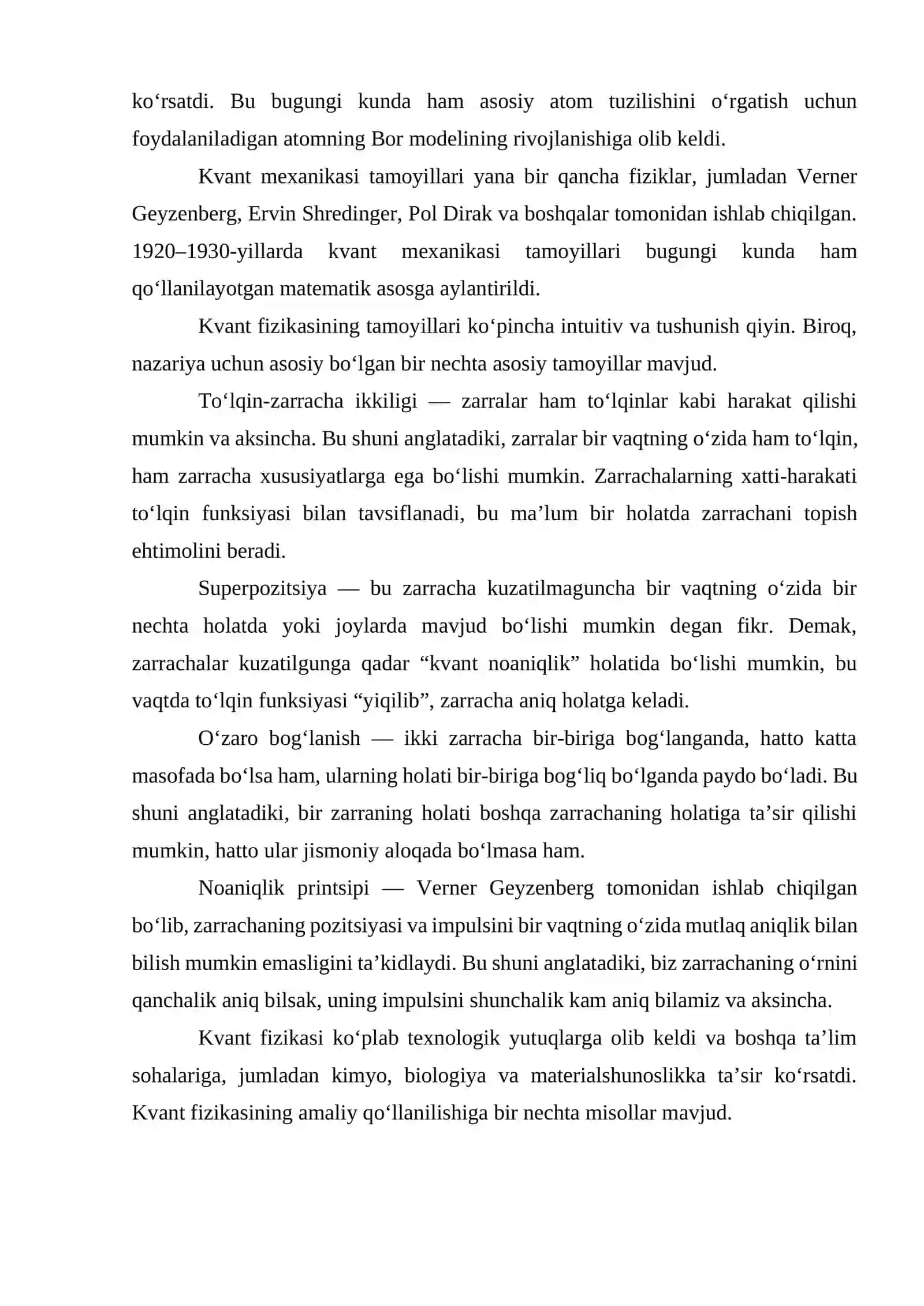 Akademik litseylarda "Kvant fizikasi” bo'limini kasbga yo'naltirib o'qitish 3