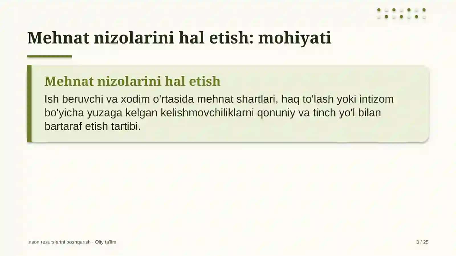 Dezinfeksiya xizmatlarida mehnat nizolarini hal etish 3