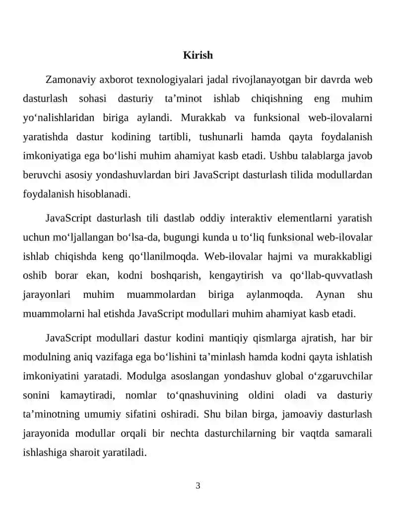 JavaScript modullar 3