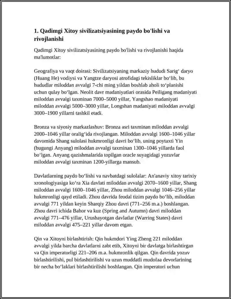 Jahon tarixi referat 3