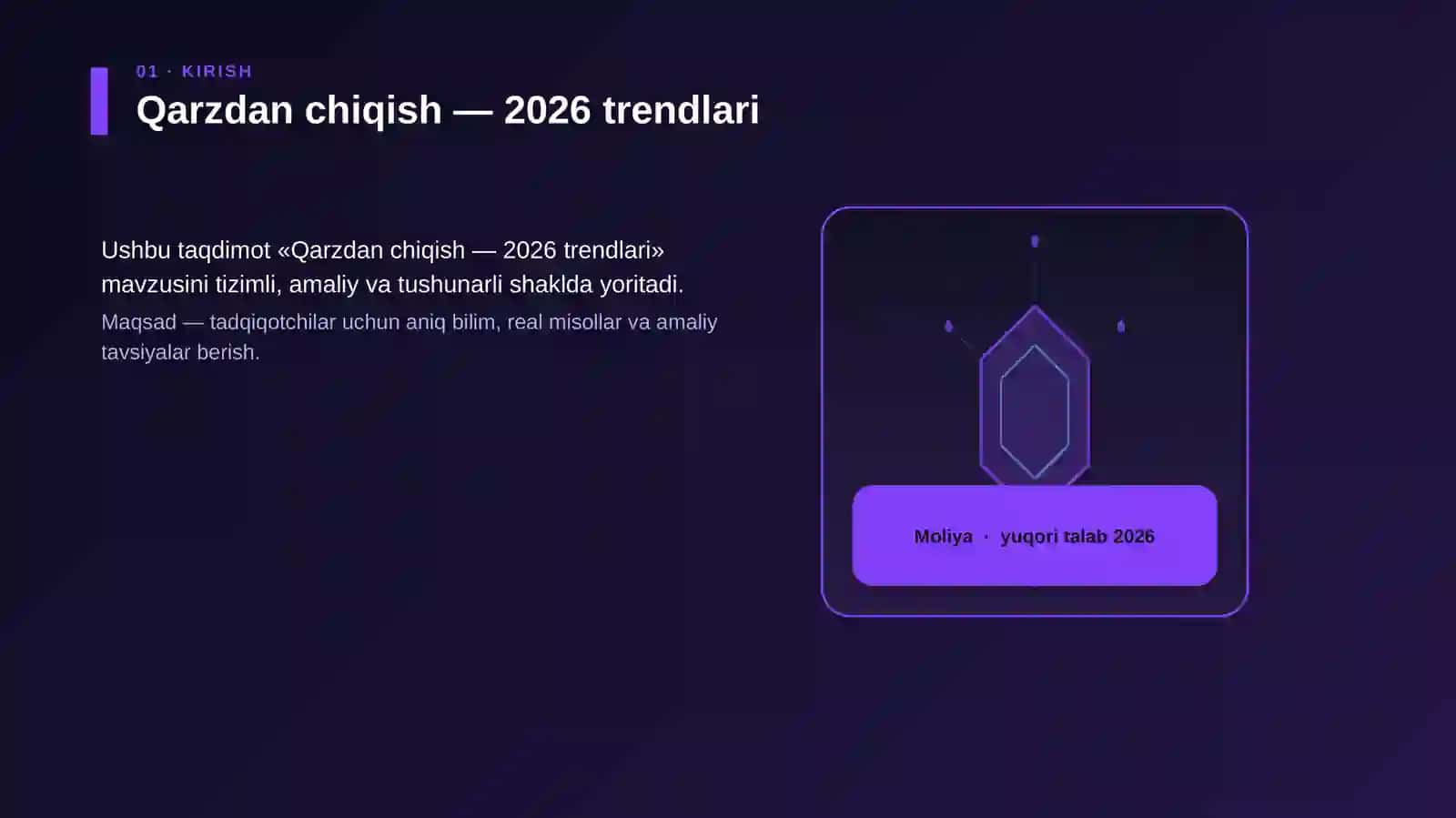 Qarzdan chiqish — 2026 trendlari 3