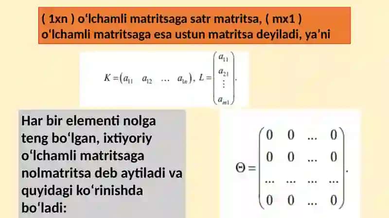 Matritsalar 3