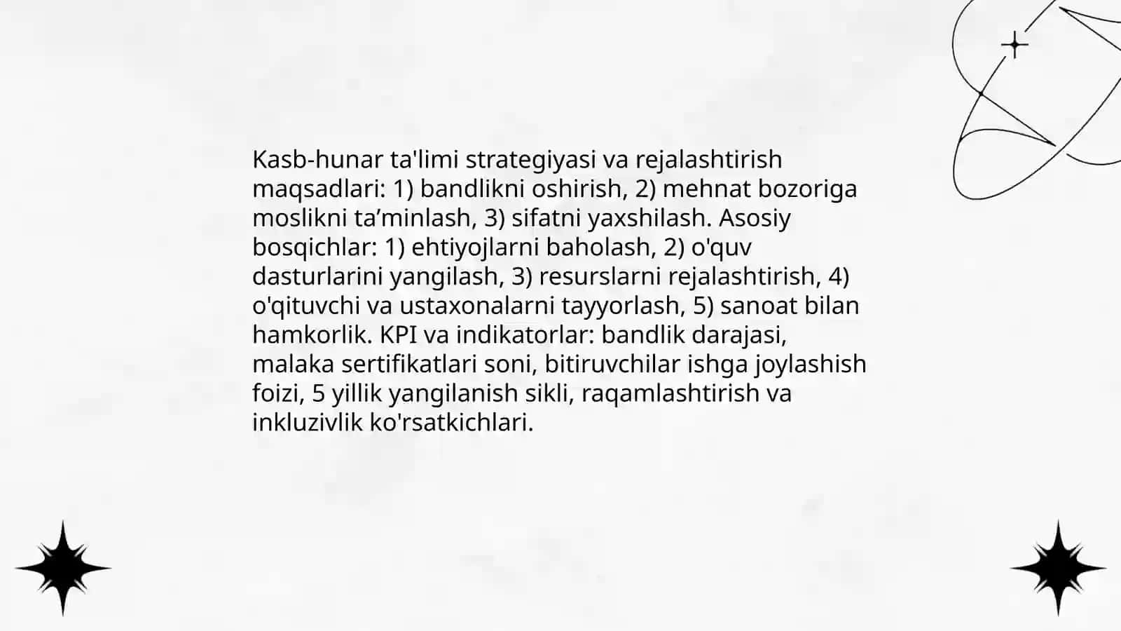 Kasb hunar talimini boshqarish 3