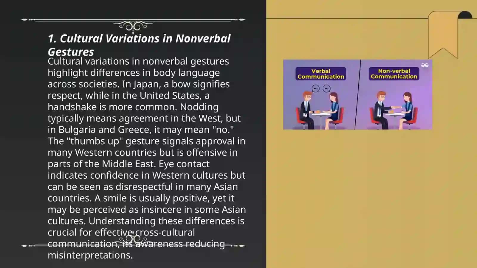 CULTURAL SPECIFICITY OF VERBAL AND NON VERBAL MEANS OF COMMUNICATION 3