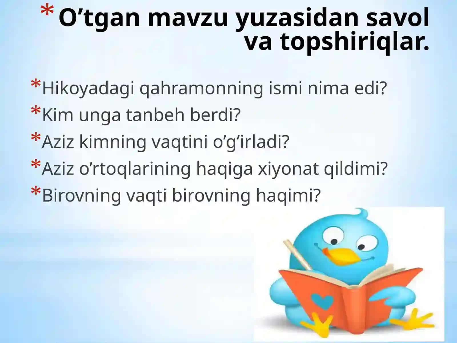 Mavzu: Tarbiya4-sinf.Baxtvamuvaffaqiyatsirlari.Tartibvaintizommuvaffaqiyatsari ilkqadam 3