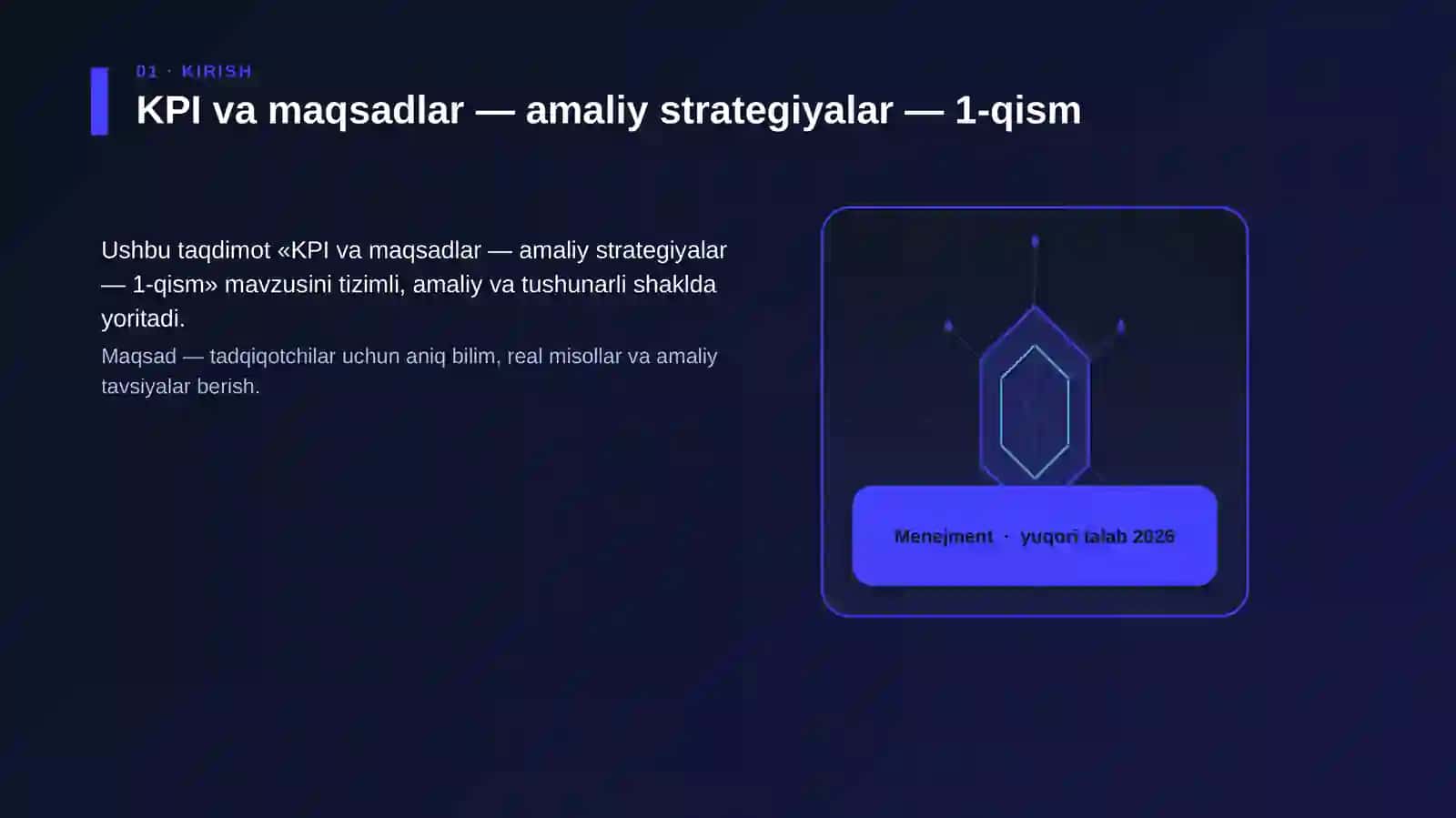 KPI va maqsadlar — amaliy strategiyalar — 1-qism 3