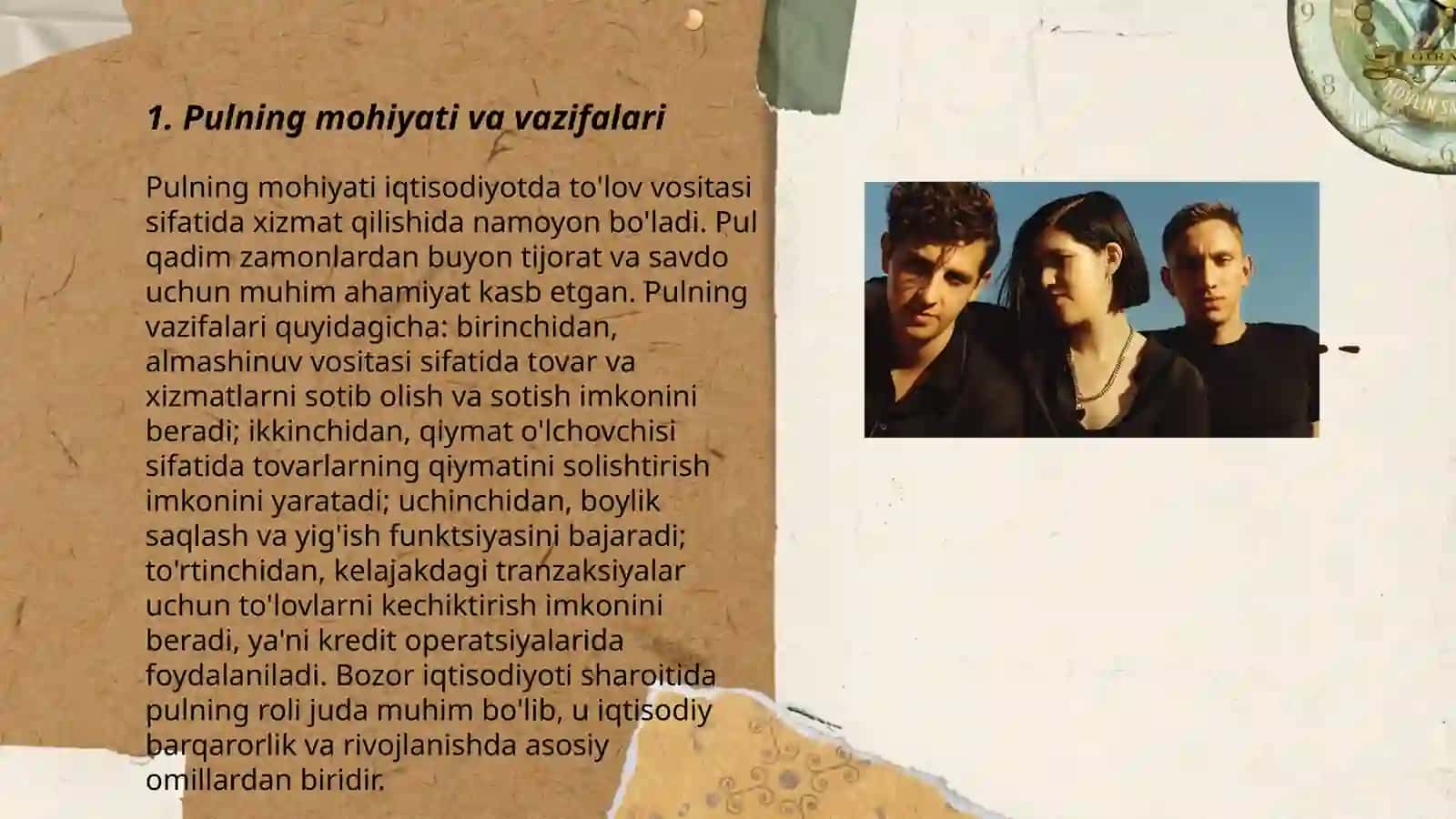 Pulning joriy va kelgusi davridagi qiymatini nazariya asoslari 3