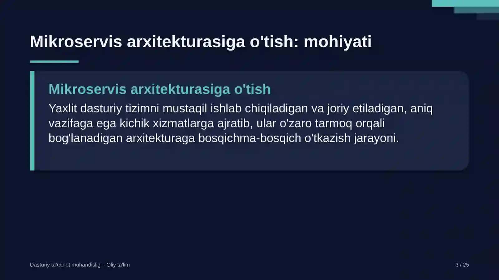 Asalarichilikda mikroservis arxitekturasiga o'tish 3