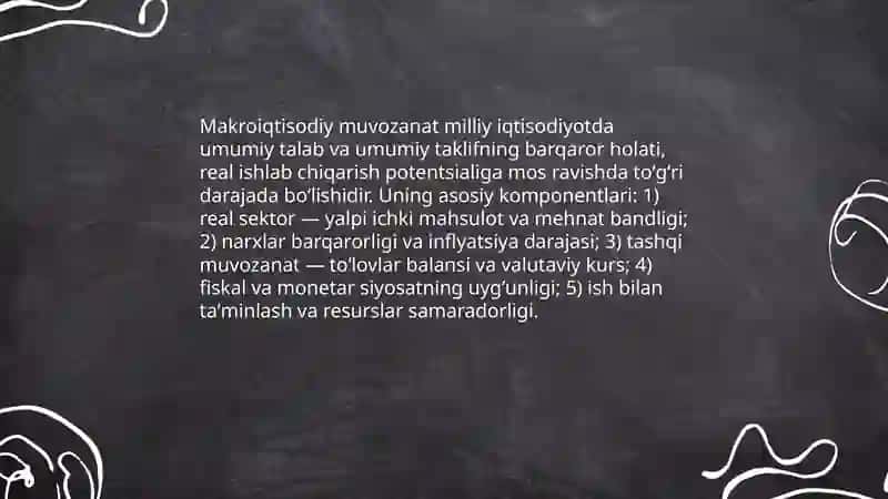 Makroiqtisodiy muvozanatlikning mohiyati va unga erishish yoʻllari 3