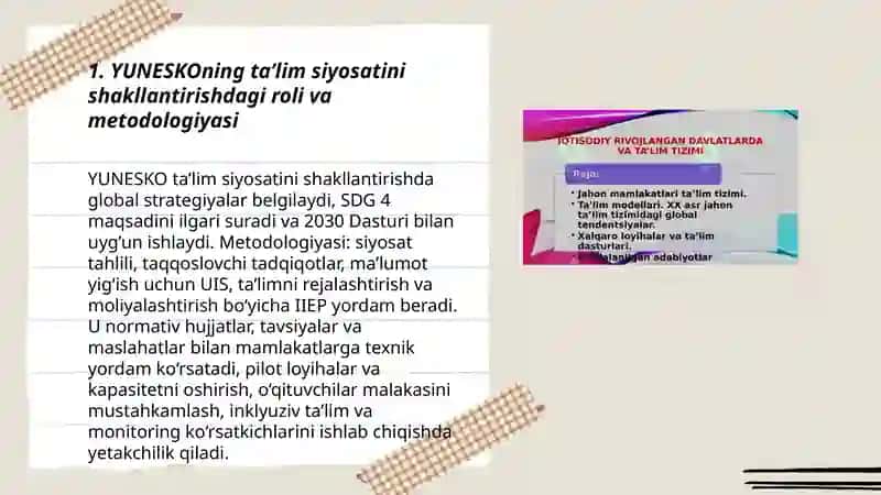Fani: Qiyosiy pedogogika 3