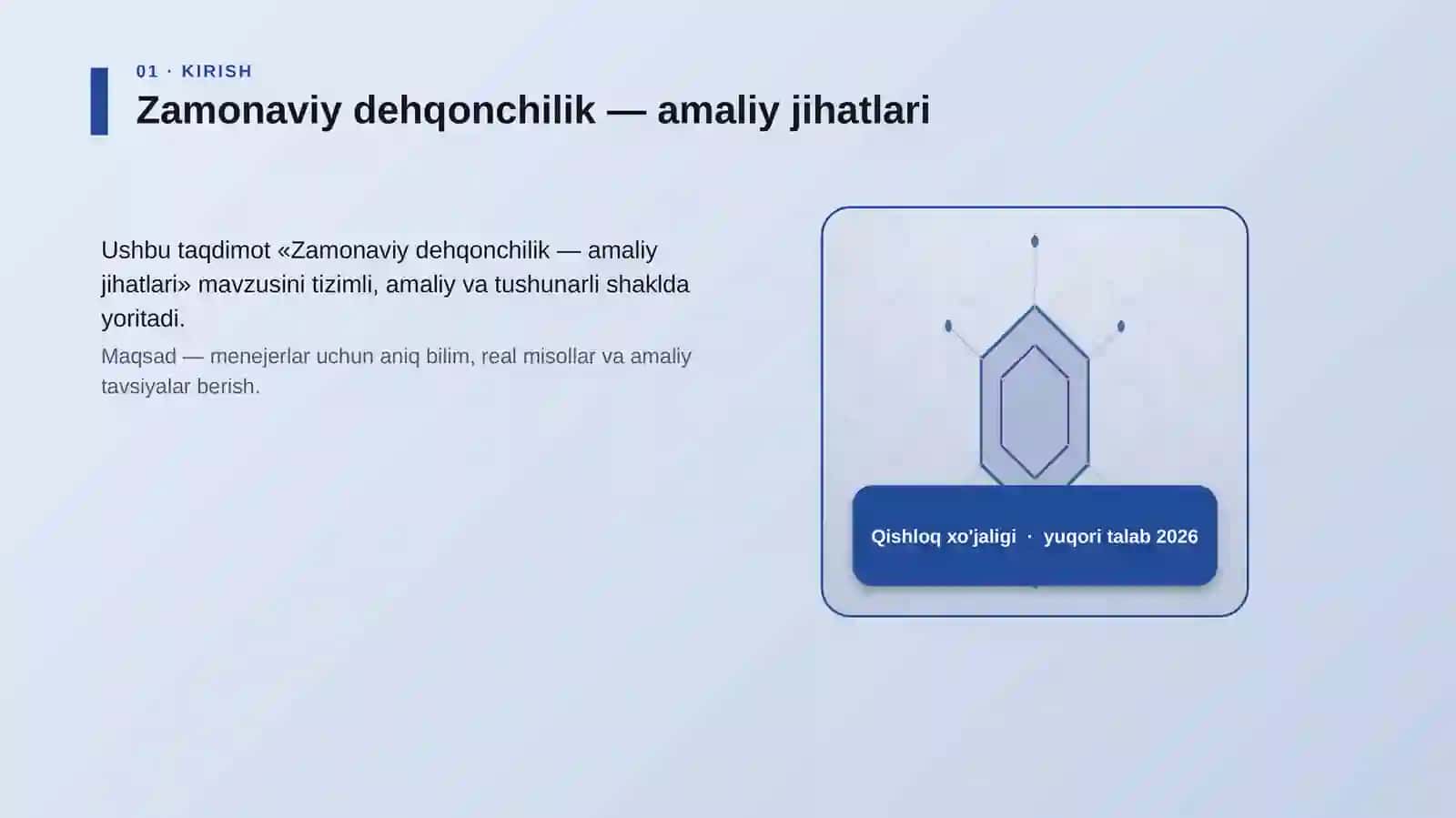 Zamonaviy dehqonchilik — amaliy jihatlari 3