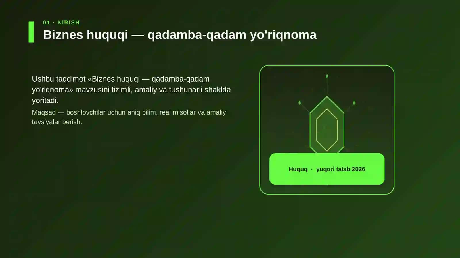 Biznes huquqi — qadamba-qadam yo'riqnoma 3