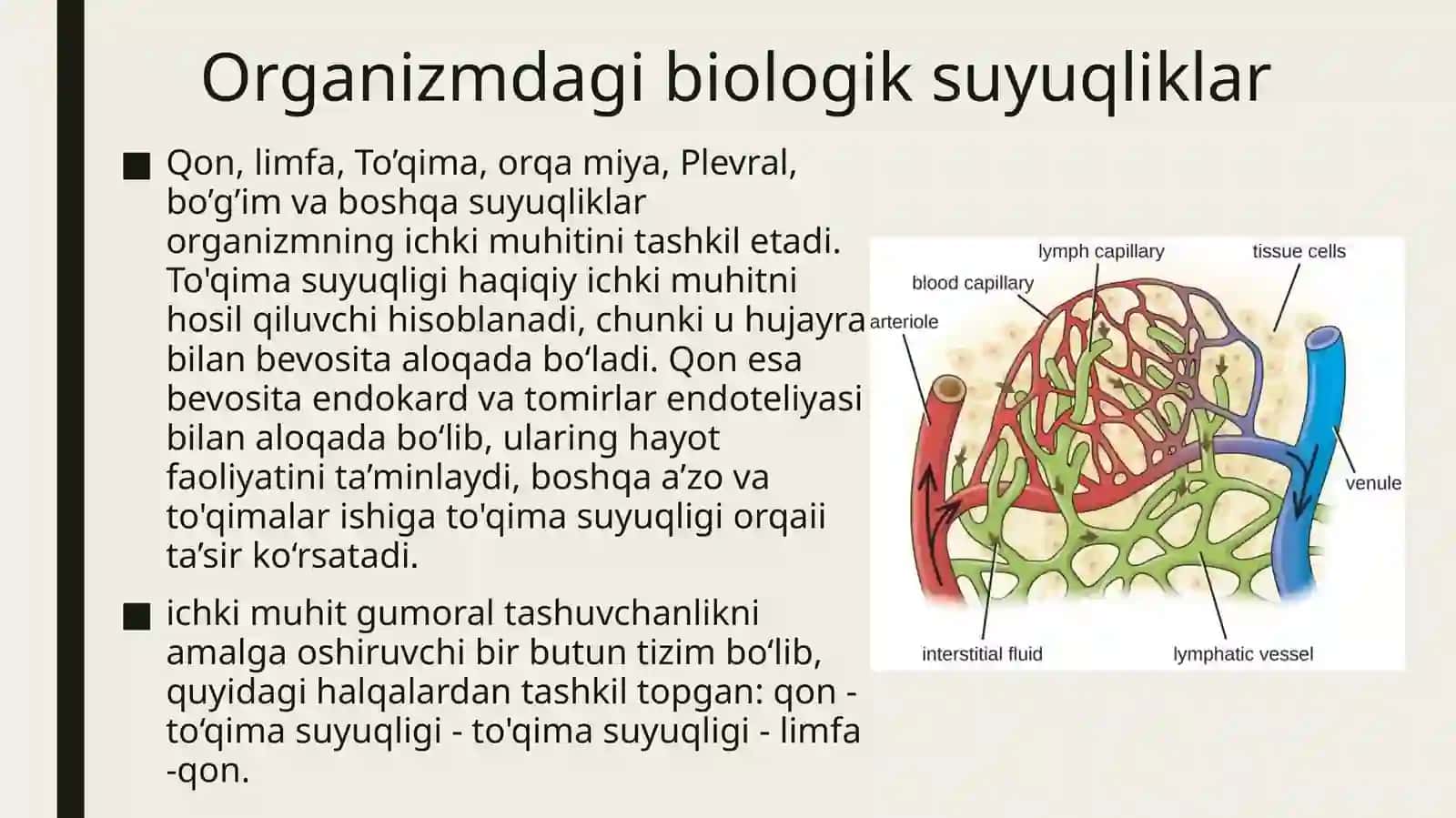 Organizmning biologik suyuqliklari. Qonning fizikaviy-kimyoviy xossalari. EChT 3