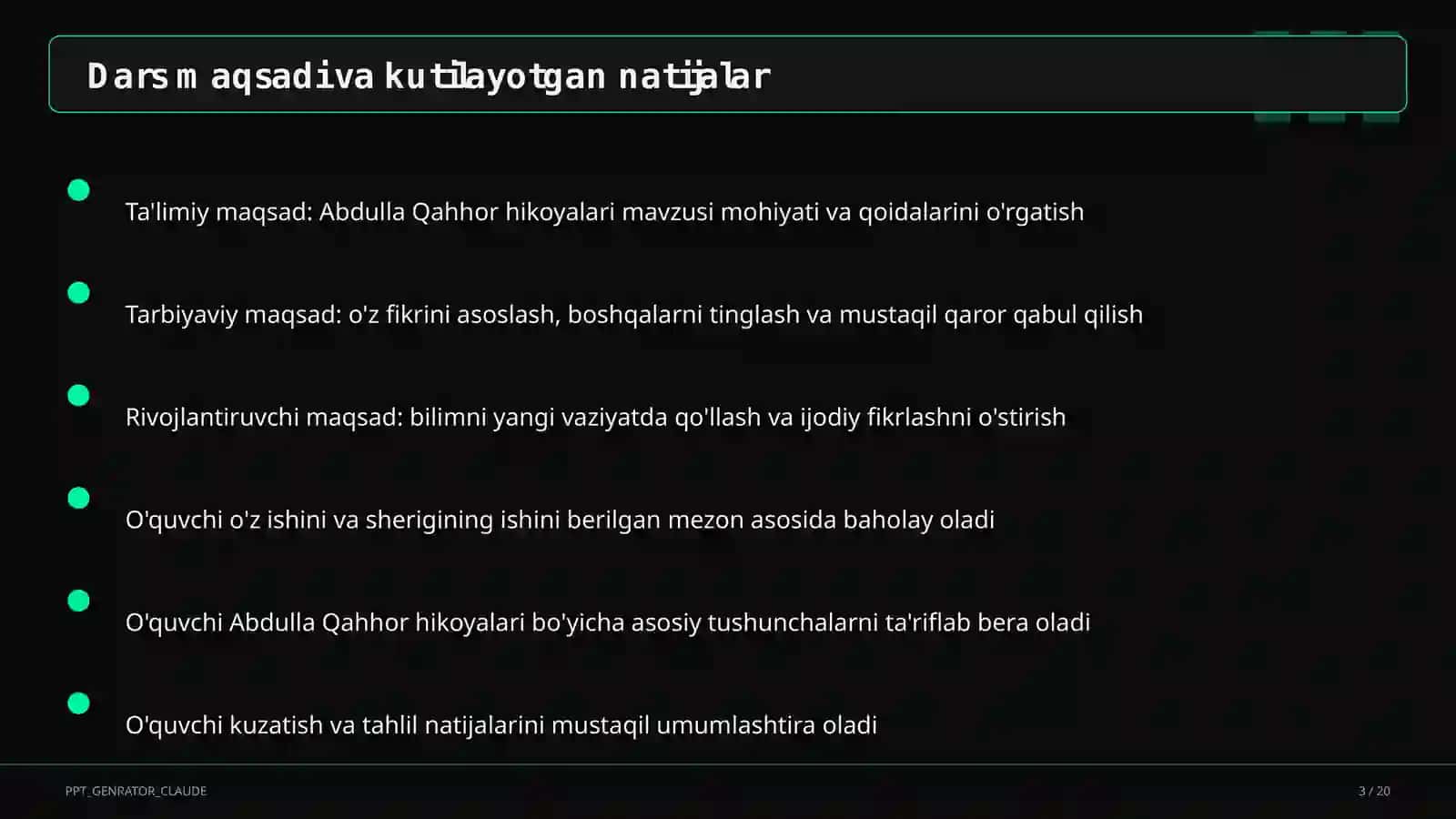 Abdulla Qahhor hikoyalari (8-sinf) 3