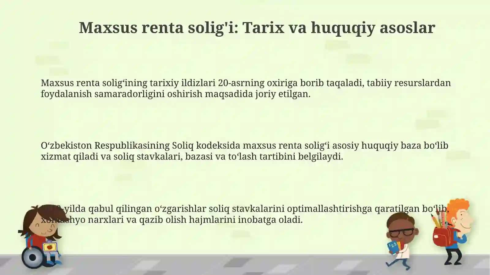 Maxsus renta solig'i 3
