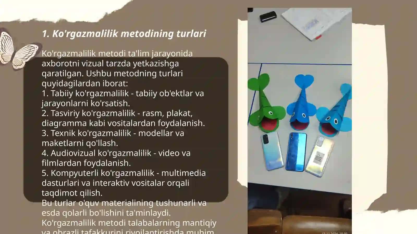 Texnolgiya darslarida ko'rgazmalilik metodi 3