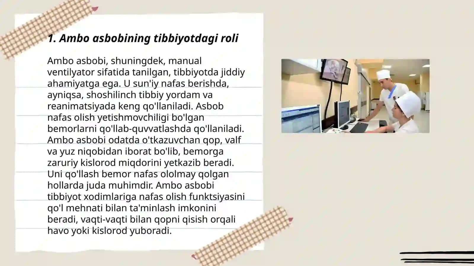 Tibbiyotda ambo asbobini fizikaviy axamiyati va ishlash jarayoni 3