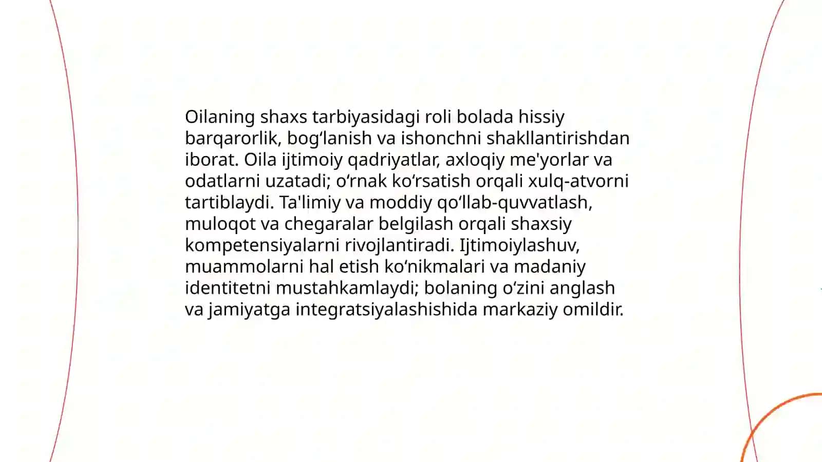 Shaxsning rivojlanishi, tarbiyasi va ijtimoiylashuvi 3