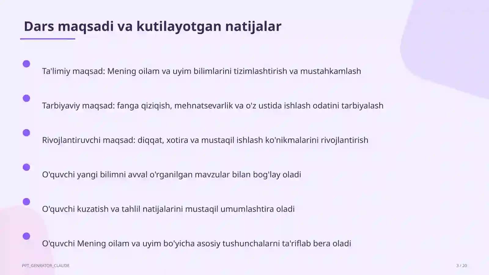 Mening oilam va uyim (1-sinf) 3