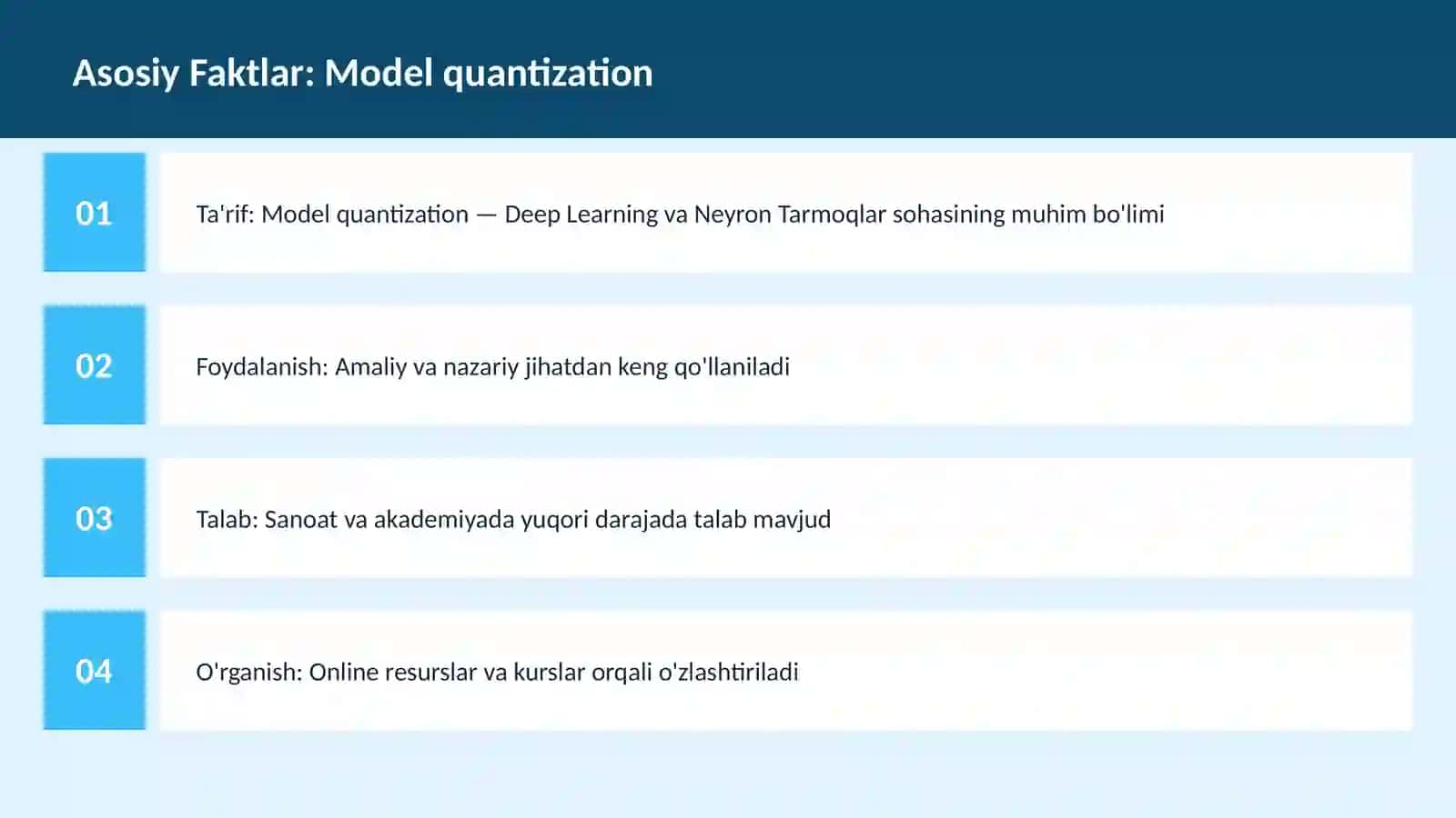 Model quantization 3