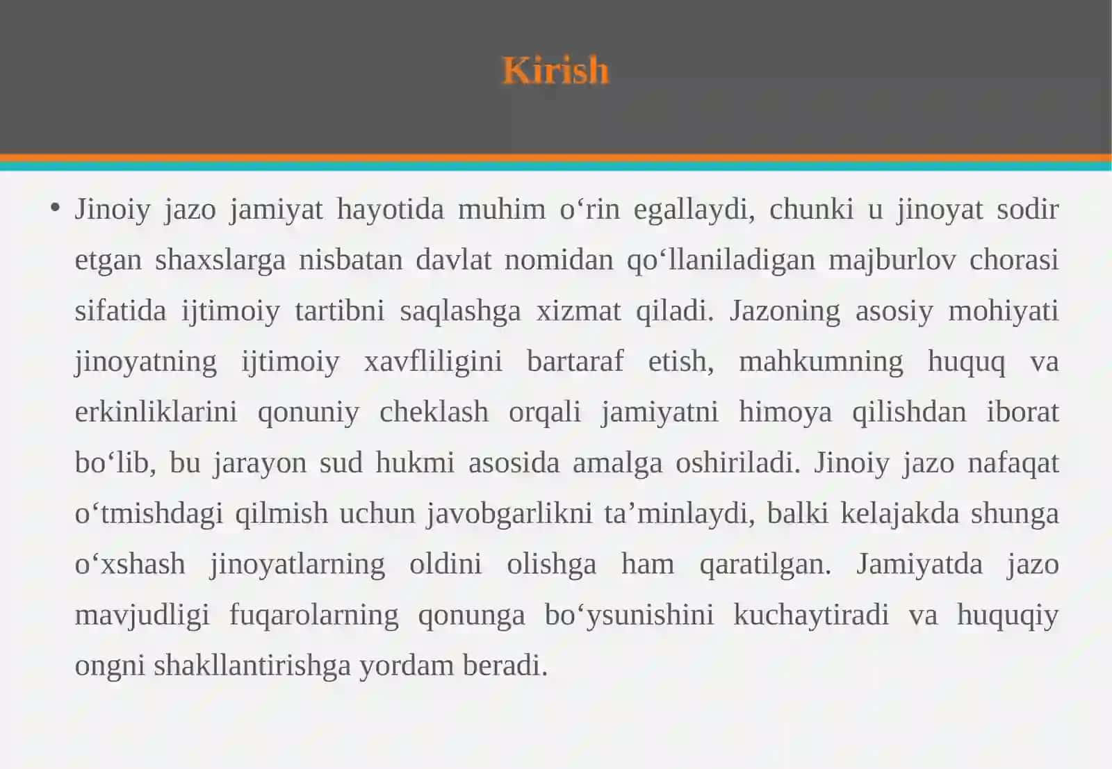 Jinoiy jazolar tushunchasi va tizimi 3
