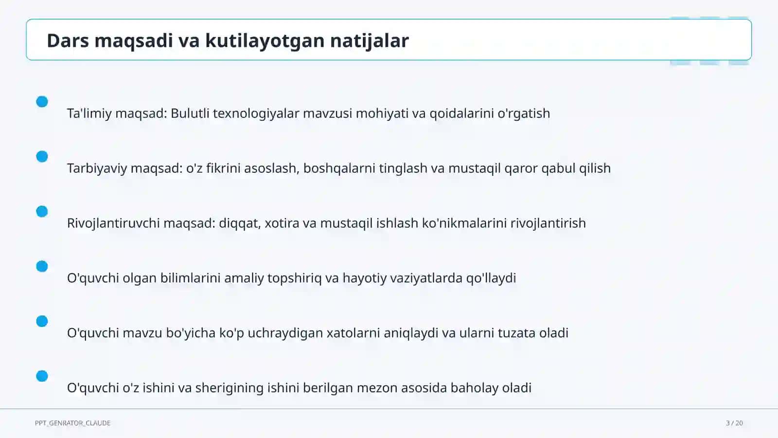 Bulutli texnologiyalar (11-sinf) 3