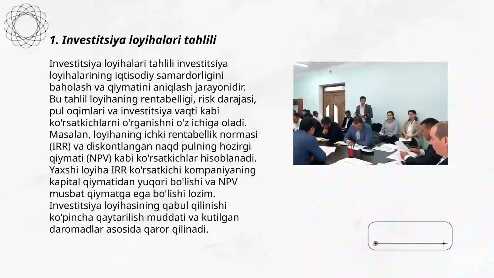 Investitsion faoliyatni moliyalashtirish 3