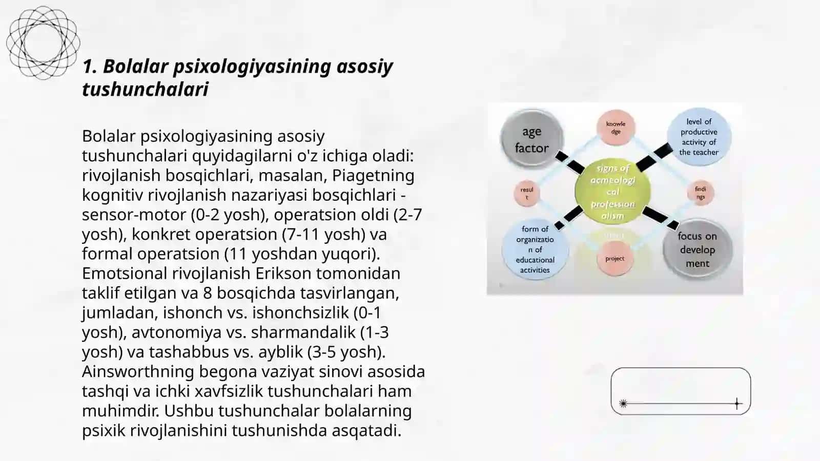 Bolalar psixologiyasining asosiy tushunchalari 3