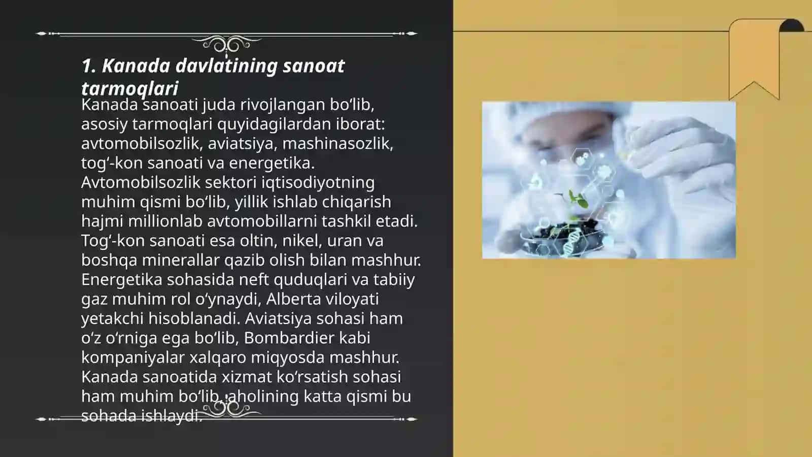 Kanada davlatining industrial iqtisodiyoti 3
