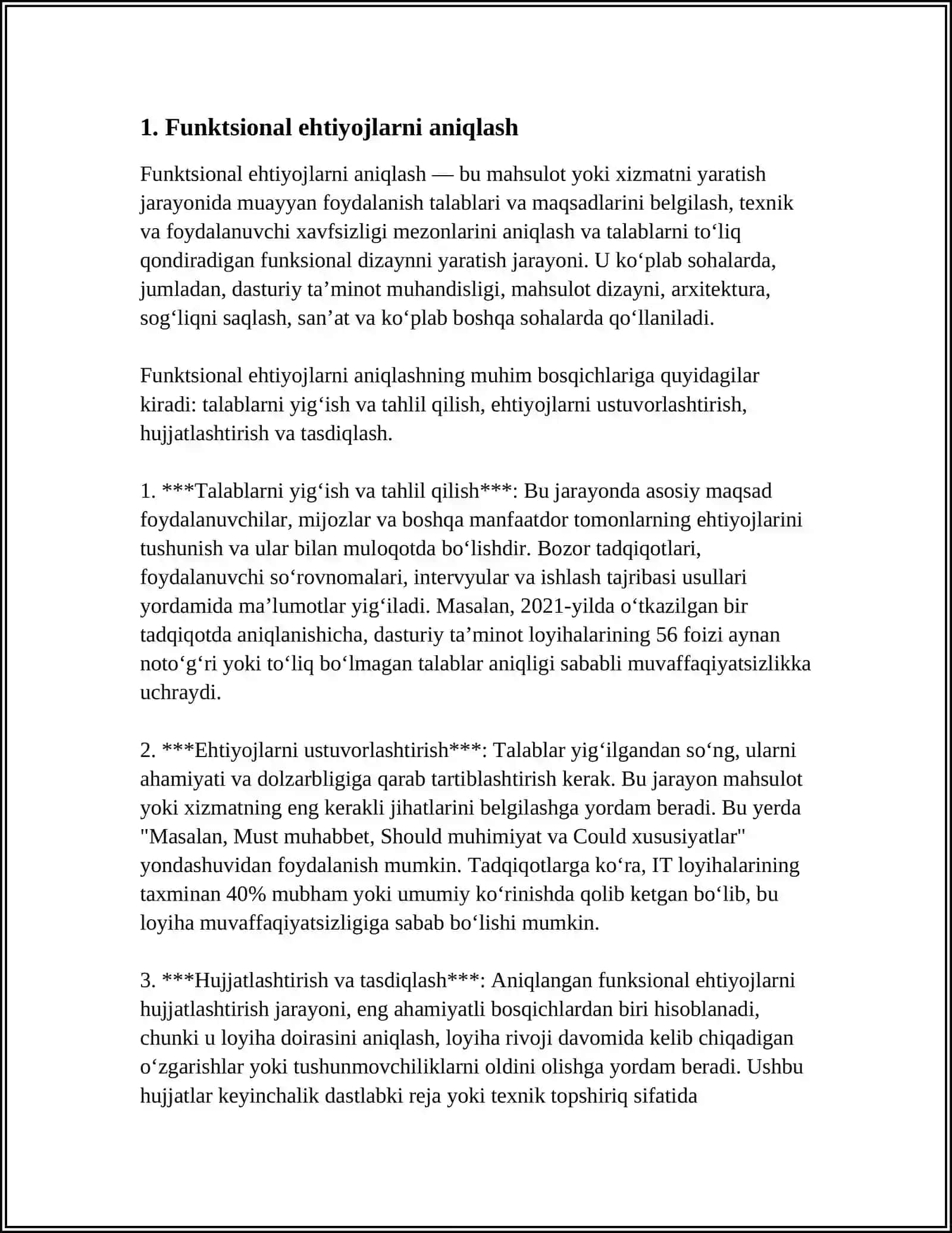 Funktsional ehtiyojlarni aniqlash 3