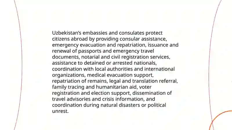 The role of embassys and consulates of Uzbekistan 3