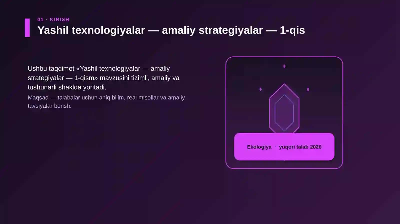 Yashil texnologiyalar — amaliy strategiyalar — 1-qism 3
