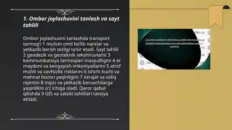 Omborlarni rivojlantirish va joylashtirish 3