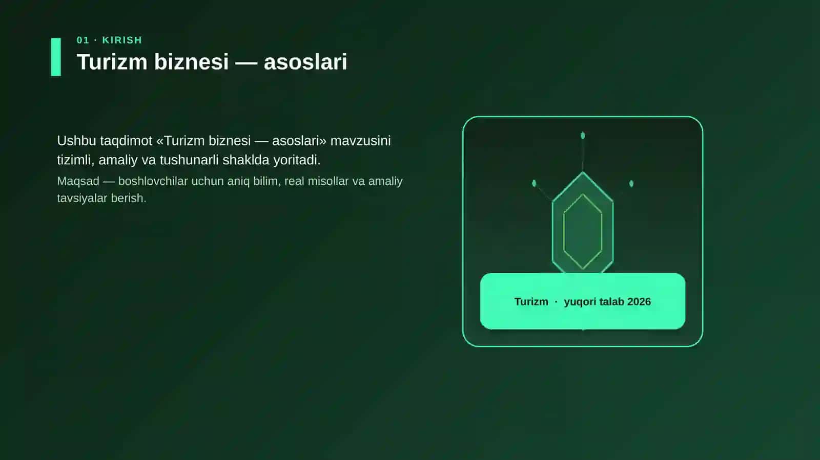Turizm biznesi — asoslari 3