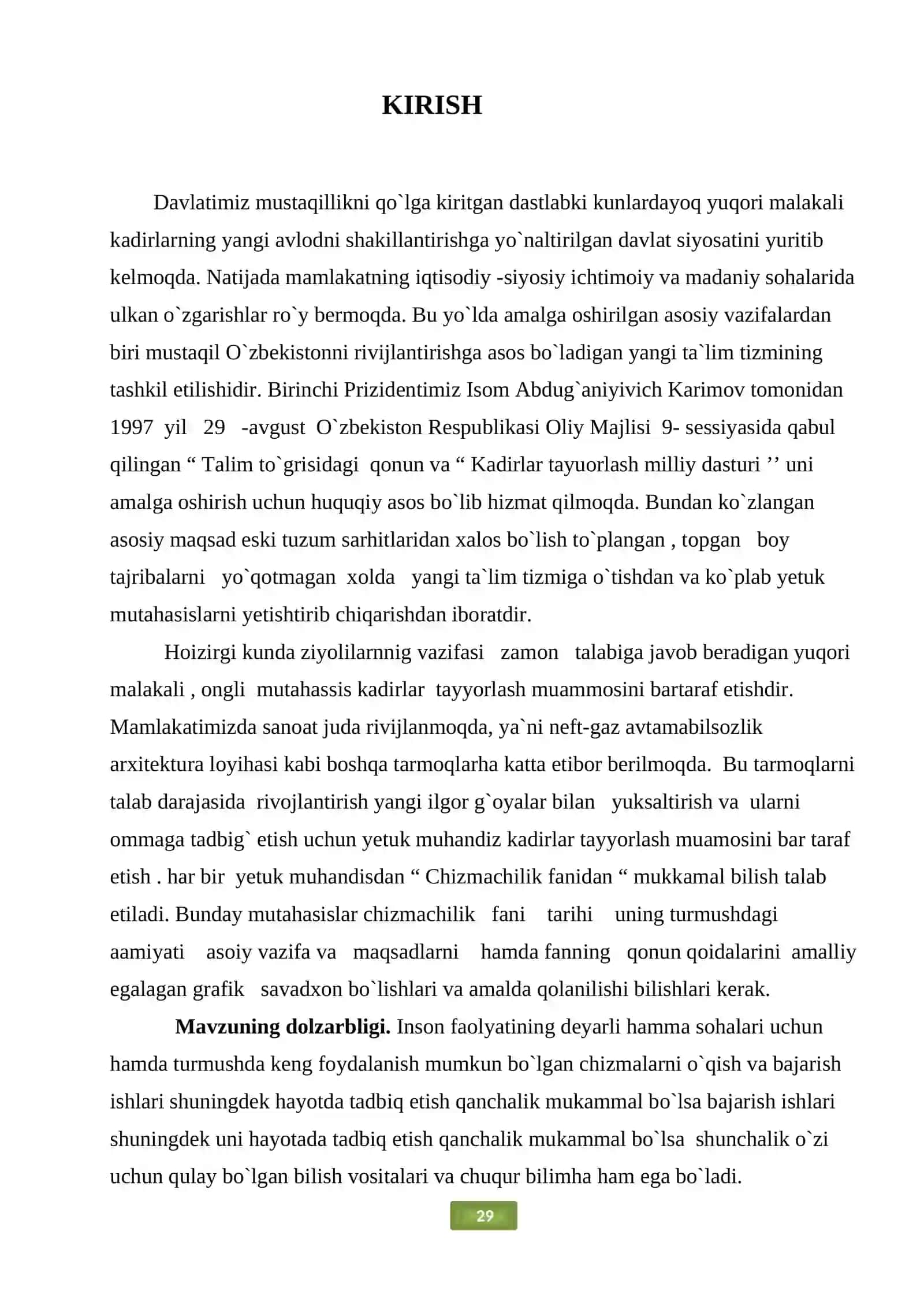 PRUJINA VA ULARNING AMALDA TADBIQI 3