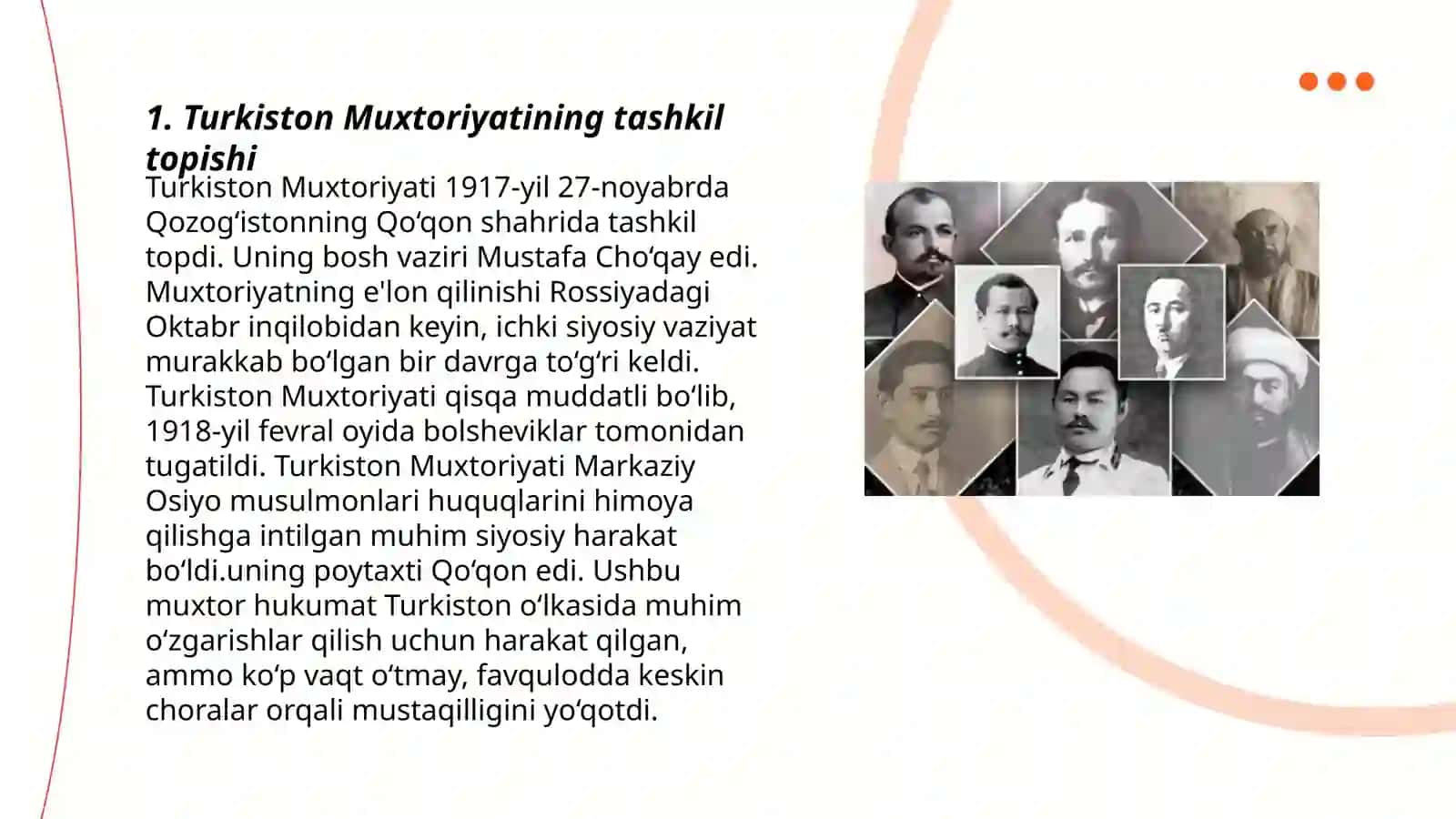 Turkiston Muxtoriyati va istiqlolchililik xarakati tarixiy geografiyasi 3