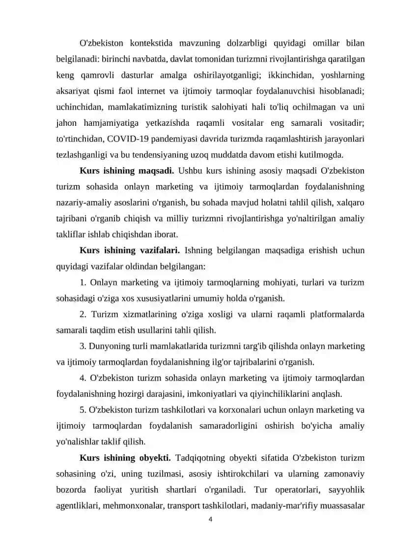 Turizmda Online Marketing va Ijtimoiy Tarmoqlardan Foydalanish Imkoniyatlari 3