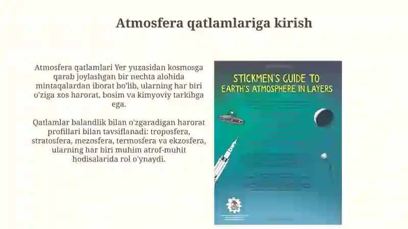 Atmosfera qavatlarining tuzilishi va xususiyatlari 3