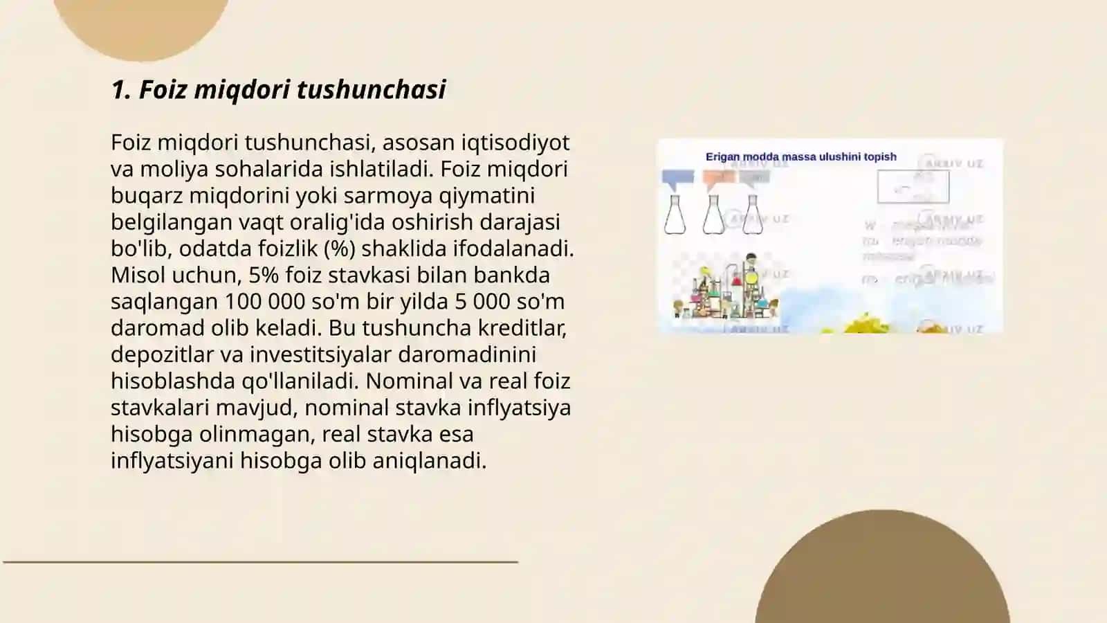 Foiz miqdоri tushunchasi 3