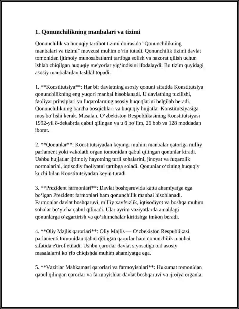 Qonunchilik va huquqiy tartibot 3